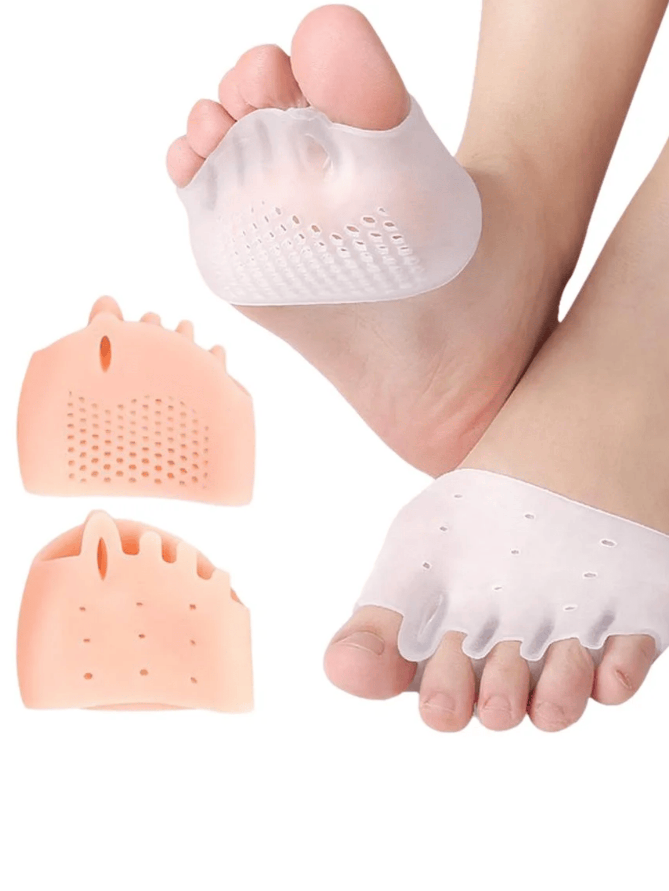 Shoe Polish Cream - 1 Pair of Gel Toe Protectors