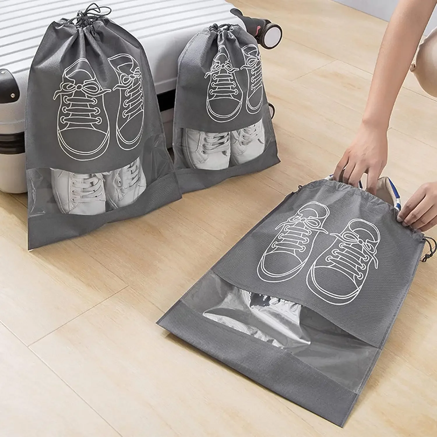 Shoe Bag Dust - 5/10PCS Shoes Storage Organizer Bags Non-Woven