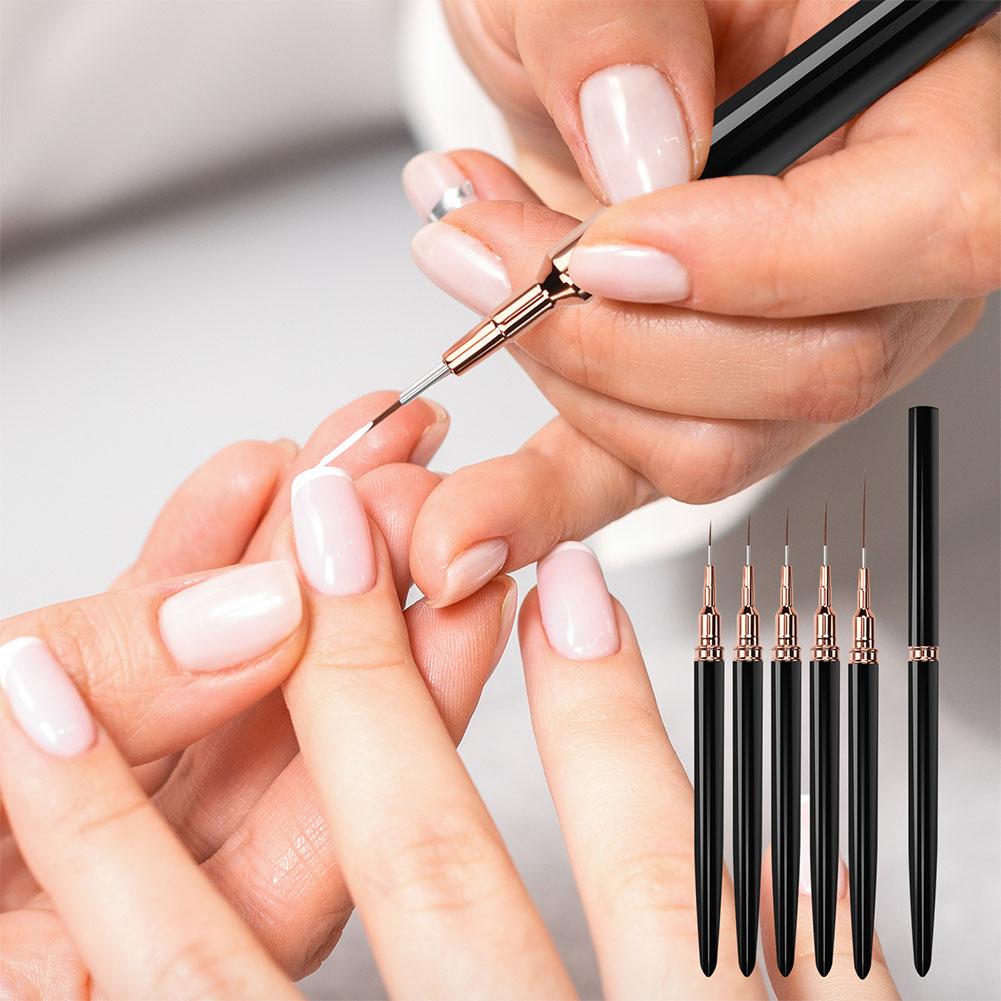 5PCS Nail Art Liner Brush Set  - đánh giá và giá Brush Bristle Set