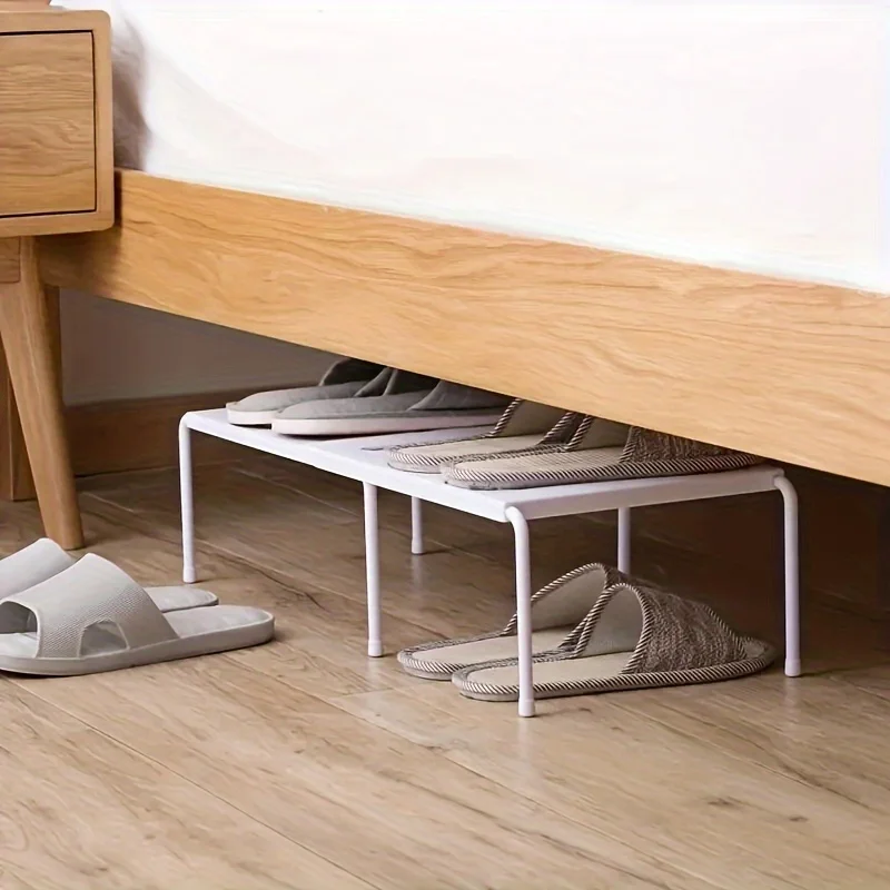 Adjustable Plastic Shoe Rack M - đánh giá và giá Sneaker Care White