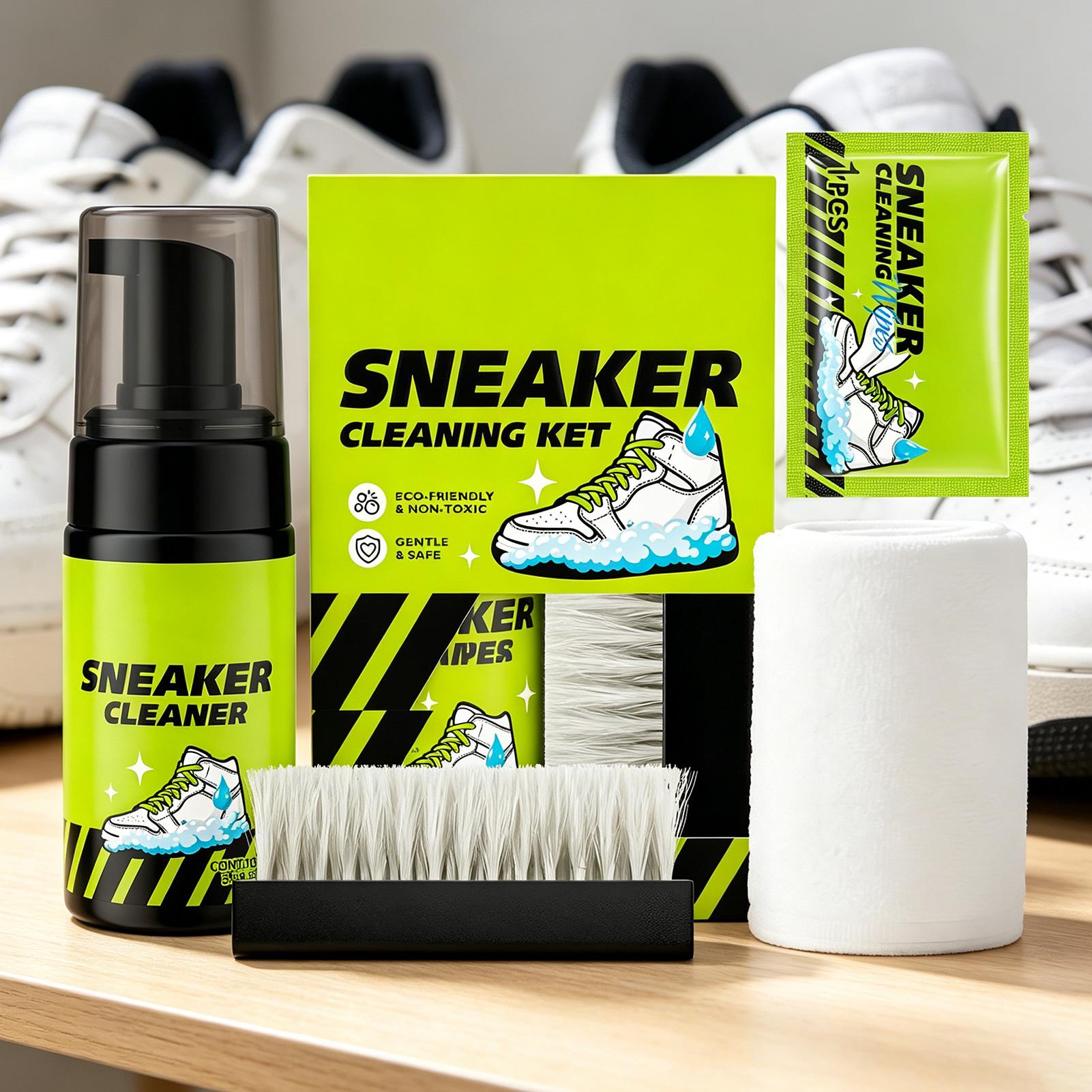 Sneaker Cleaner 4 Pieces 100ml - đánh giá và giá Sneaker Care White