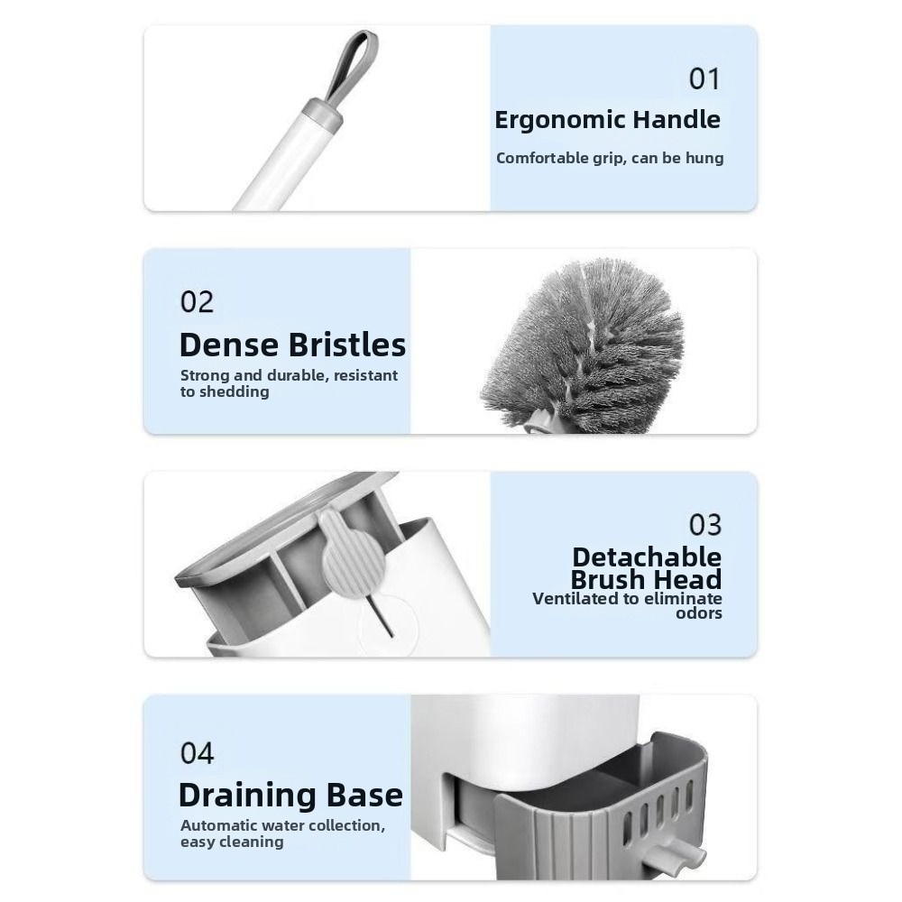 Ergonomic Wall Mount Toilet Br - đánh giá và giá Brush Bristle Set