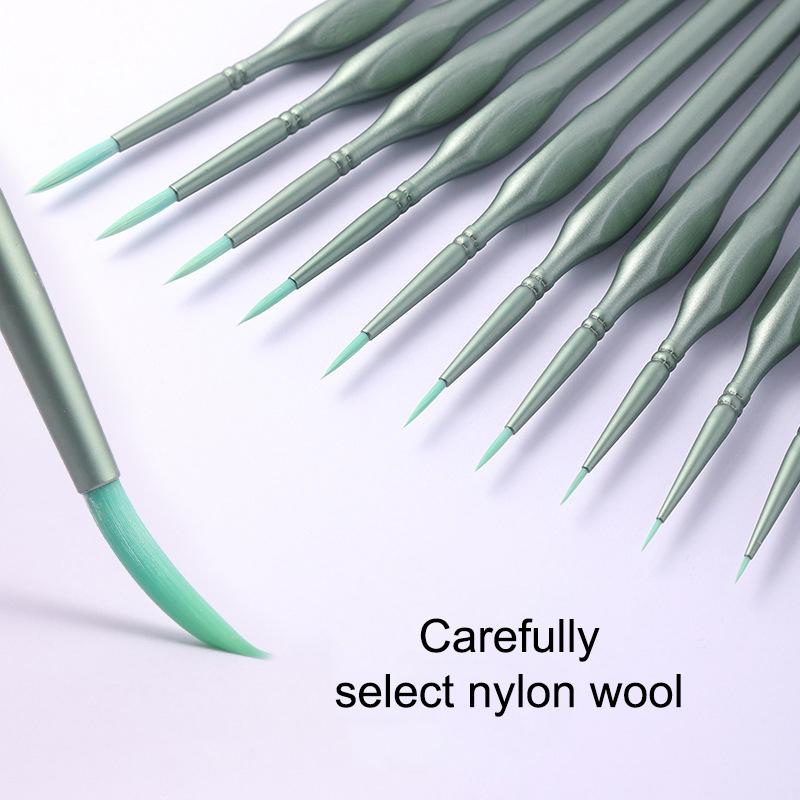 11Pcs Miniature Detail Paint B - đánh giá và giá Brush Bristle Set