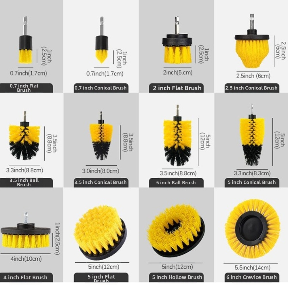 5Pcs Round Brush Head Drill Br - đánh giá và giá Brush Bristle Set