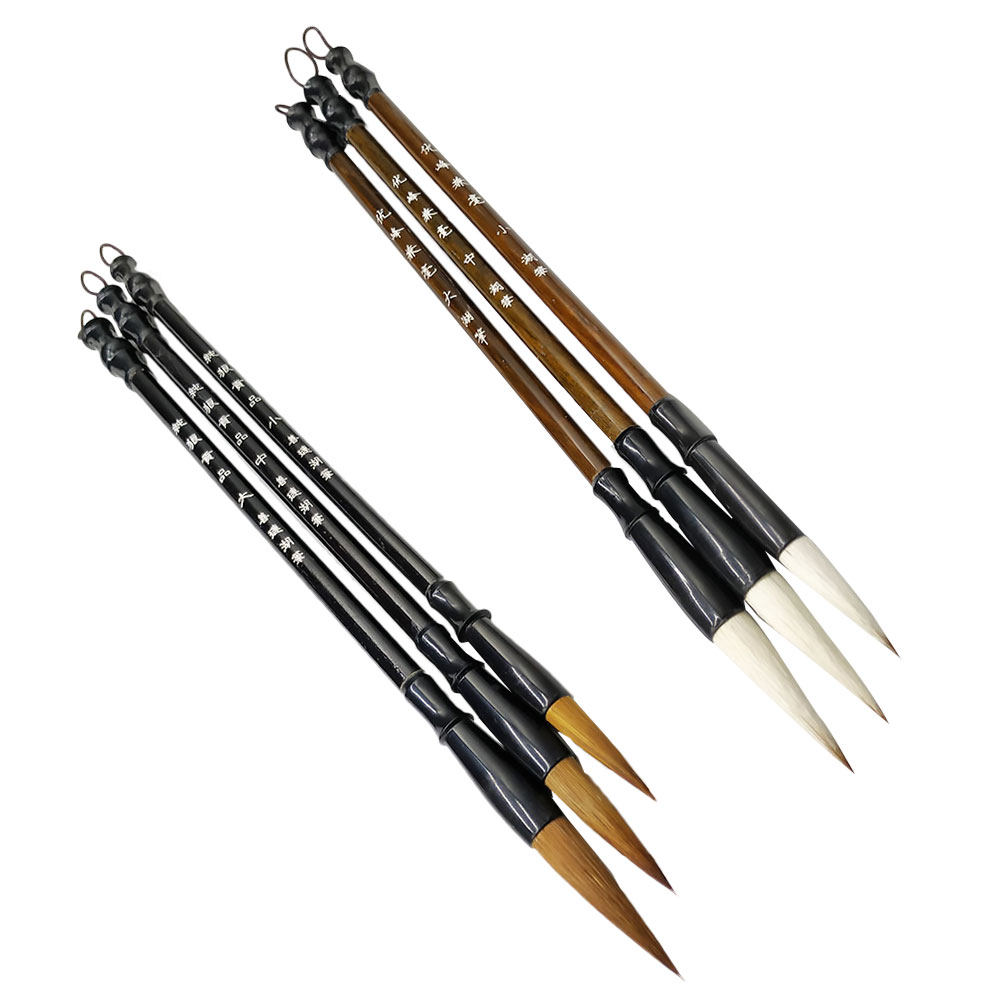 6Pcs Chinese Calligraphy Brush - đánh giá và giá Brush Bristle Set