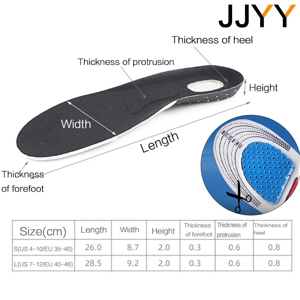 Adjustable Gel Insoles for Men - đánh giá và giá Shoe Polish Cream