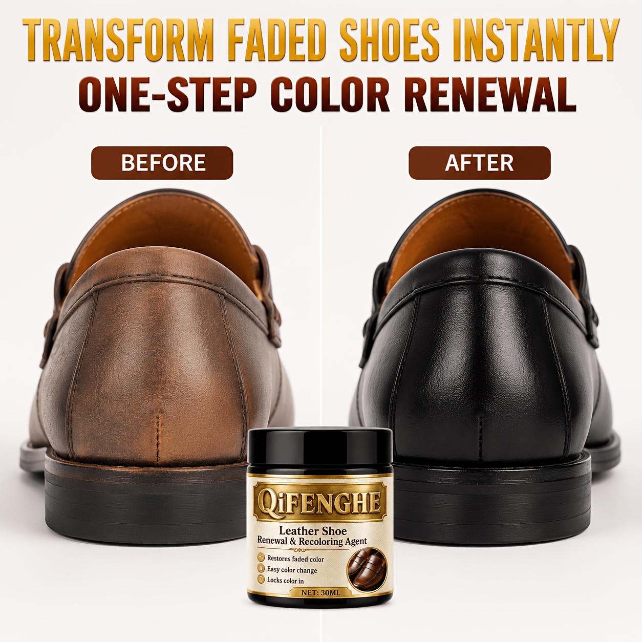 Leather Shoe Renewal Recolorin - đánh giá và giá Shoe Polish Cream