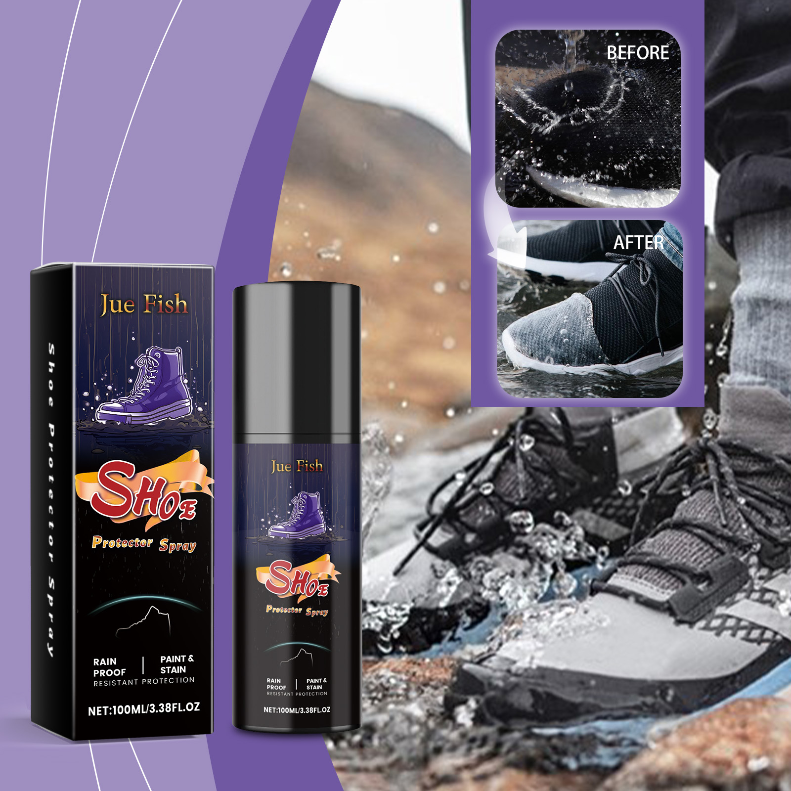 100ml Shoe Waterproof Spray Na - đánh giá và giá Sneaker Protector Spray